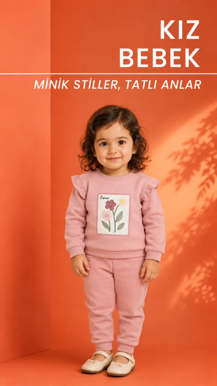 KIZ BEBEK ÇİÇEKLİ TAKIMLAR